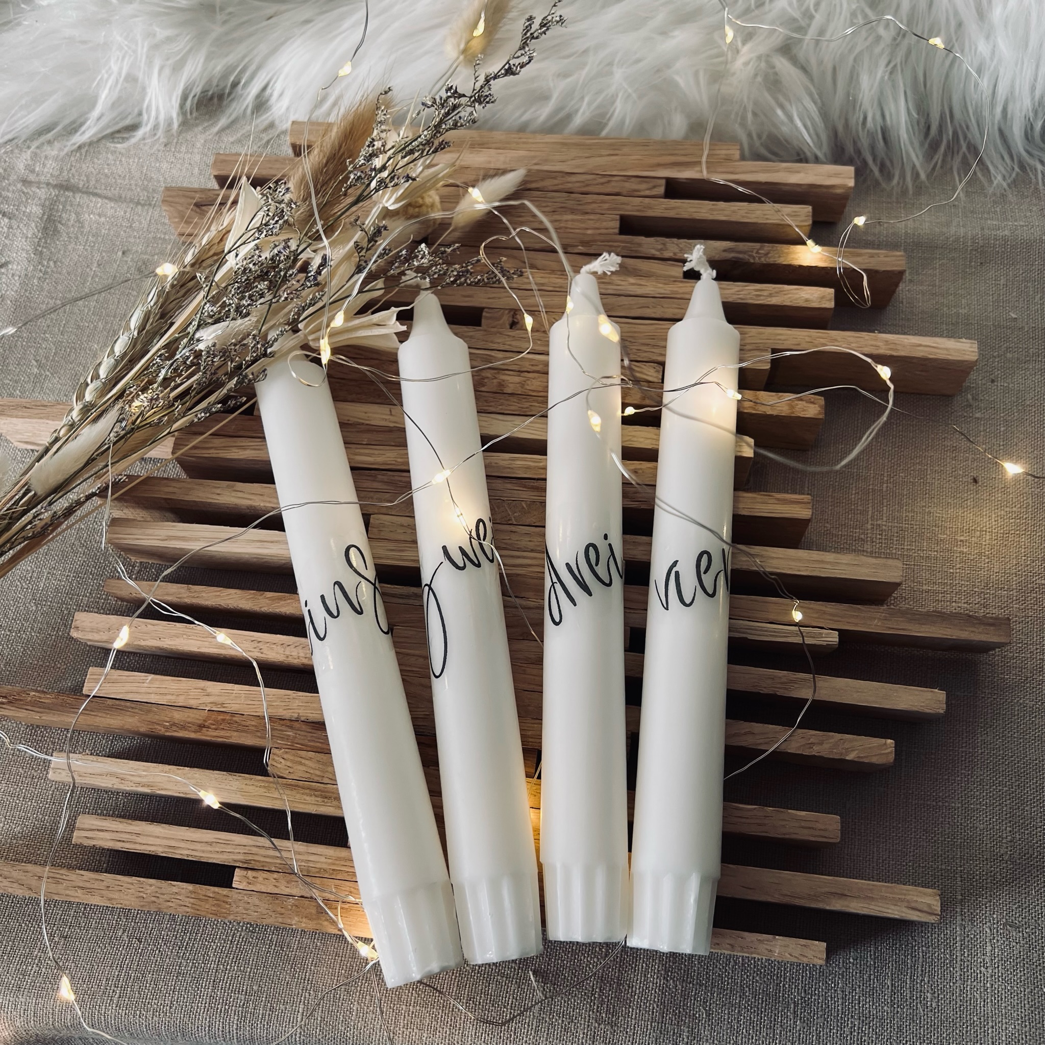 Kerzen für Adventskranz