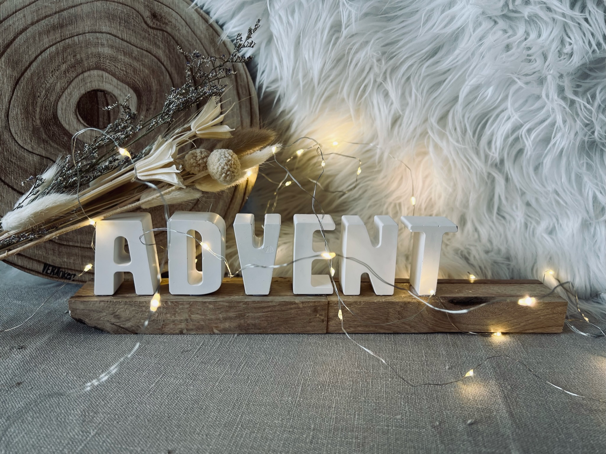 Gipsaufsteller "ADVENT"